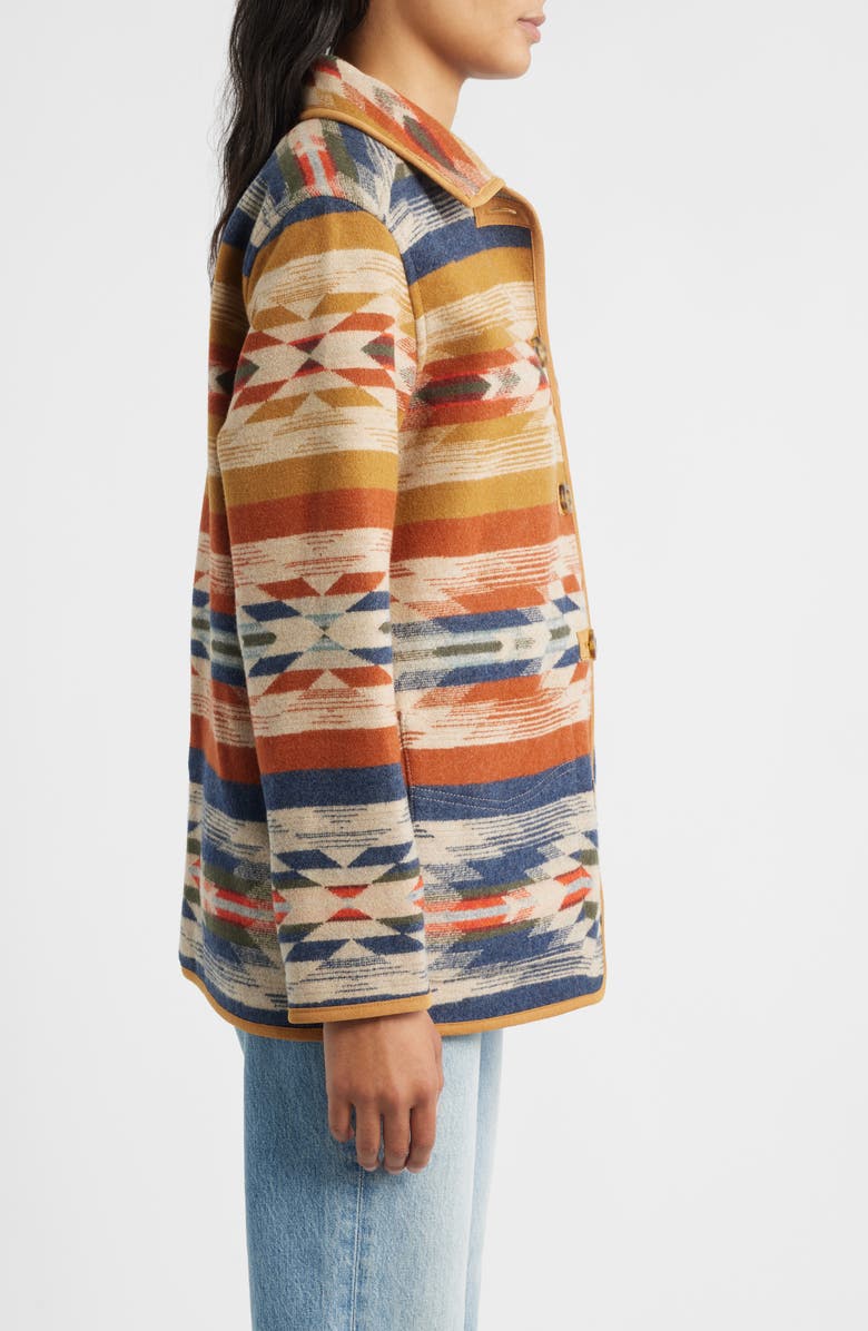 Pendleton Wyeth Falls Reversible Wool Coat, Alternate, color, Wyeth Falls Tan