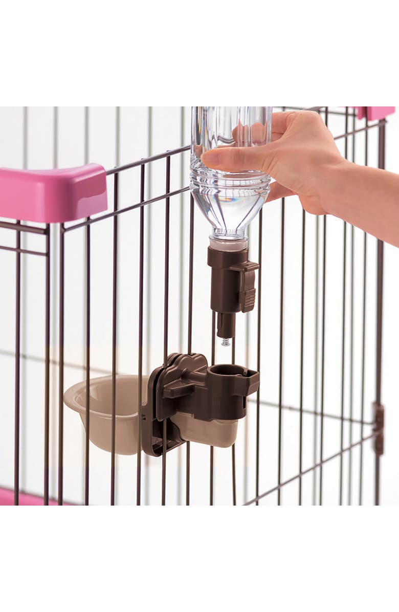 Richell Pet Water Rehydration Station, Gravity Fed Pet Water Station, includes Bottle and Dish, Alternate, color, Multicolored