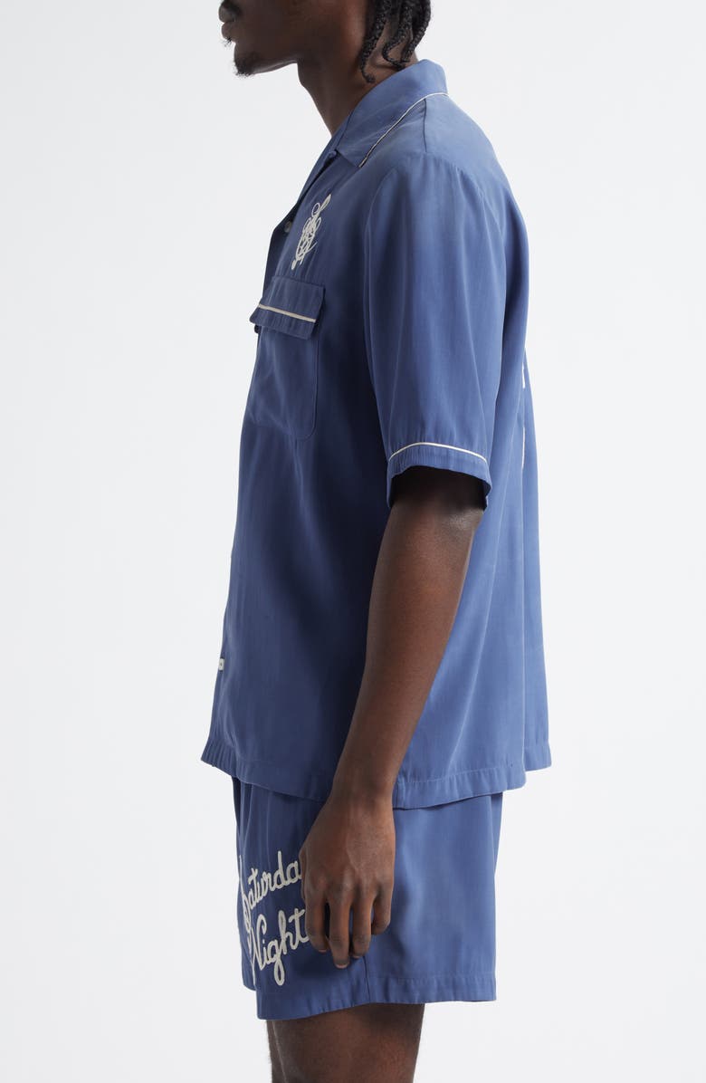 AMIRI Saturday Night Camp Shirt, Alternate, color, 