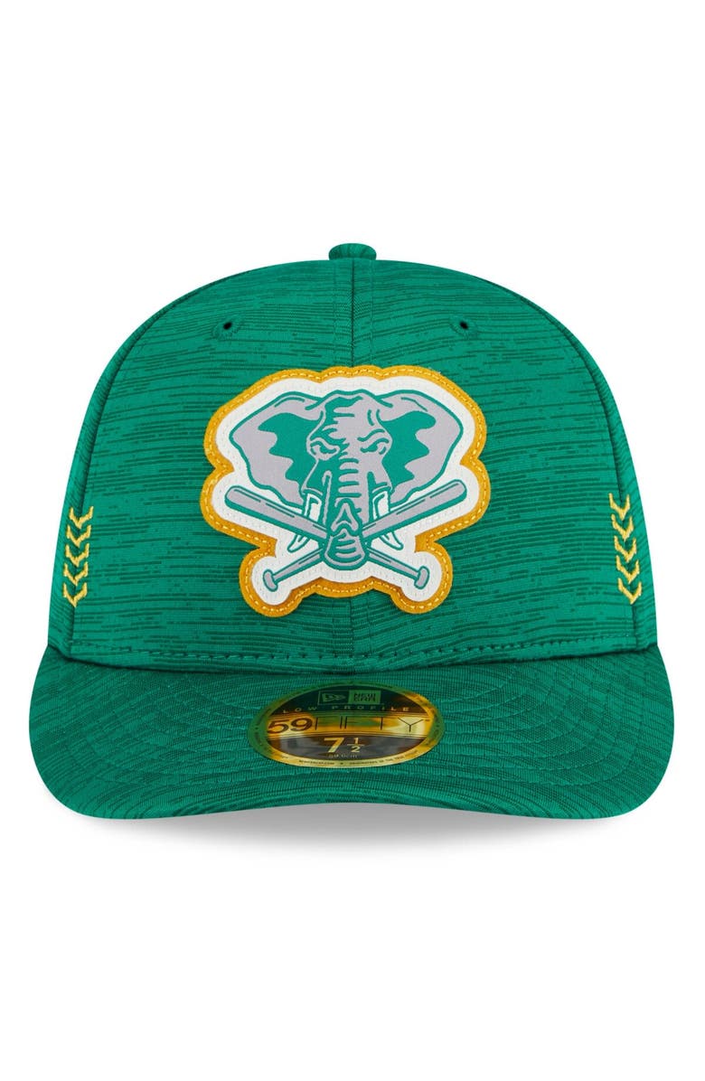 New Era Men's New Era Green Oakland Athletics 2024 Clubhouse Low Profile 59FIFTY Fitted Hat, Alternate, color, Green