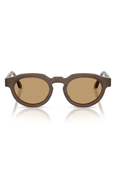 47mm Round Sunglasses