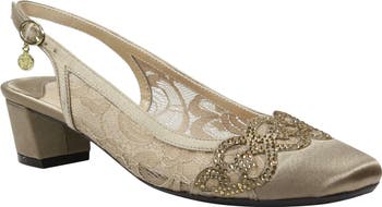 J. Renee Faleece Crystal Embellished Slingback Pump Women Nordstrom