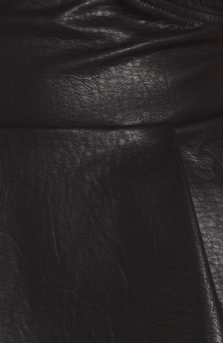 J.O.A. Faux Leather Bustier, Alternate, color,