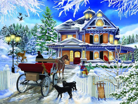 Winter Visit 300 piece Jigsaw Puzzle for Adults