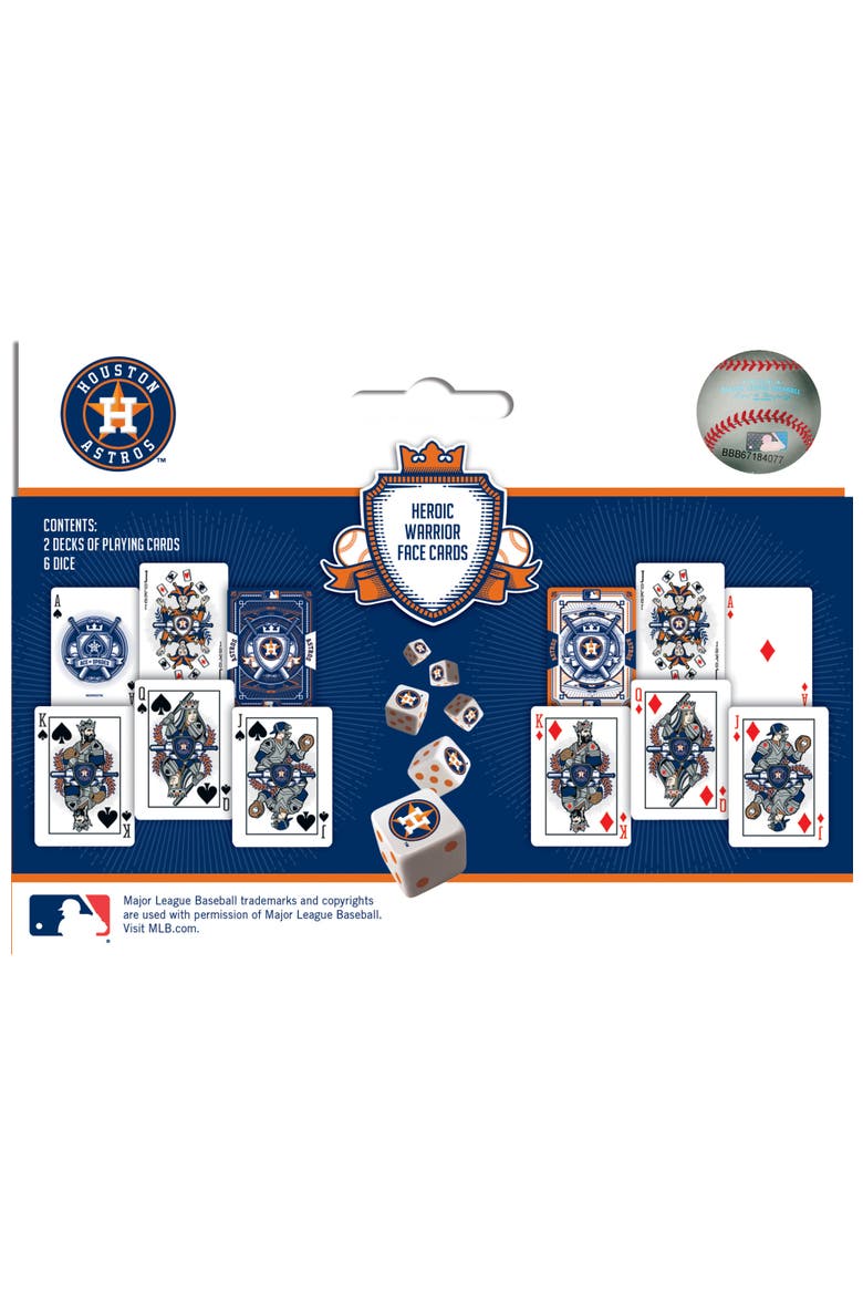 Houston Astros Playing Cards & Dice, Alternate, color, Multicolor