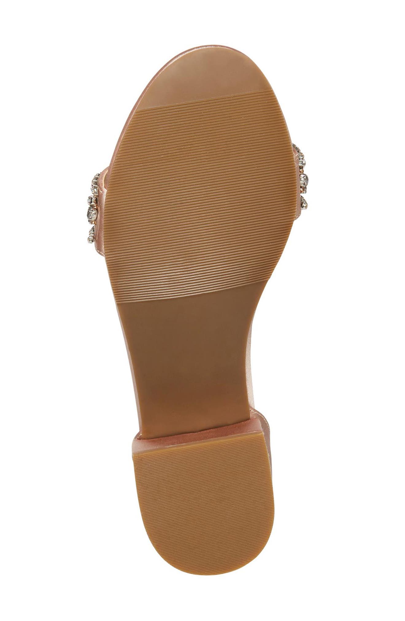 Crystal Ankle Strap Sandal, Alternate, color, CHAMPAGNE