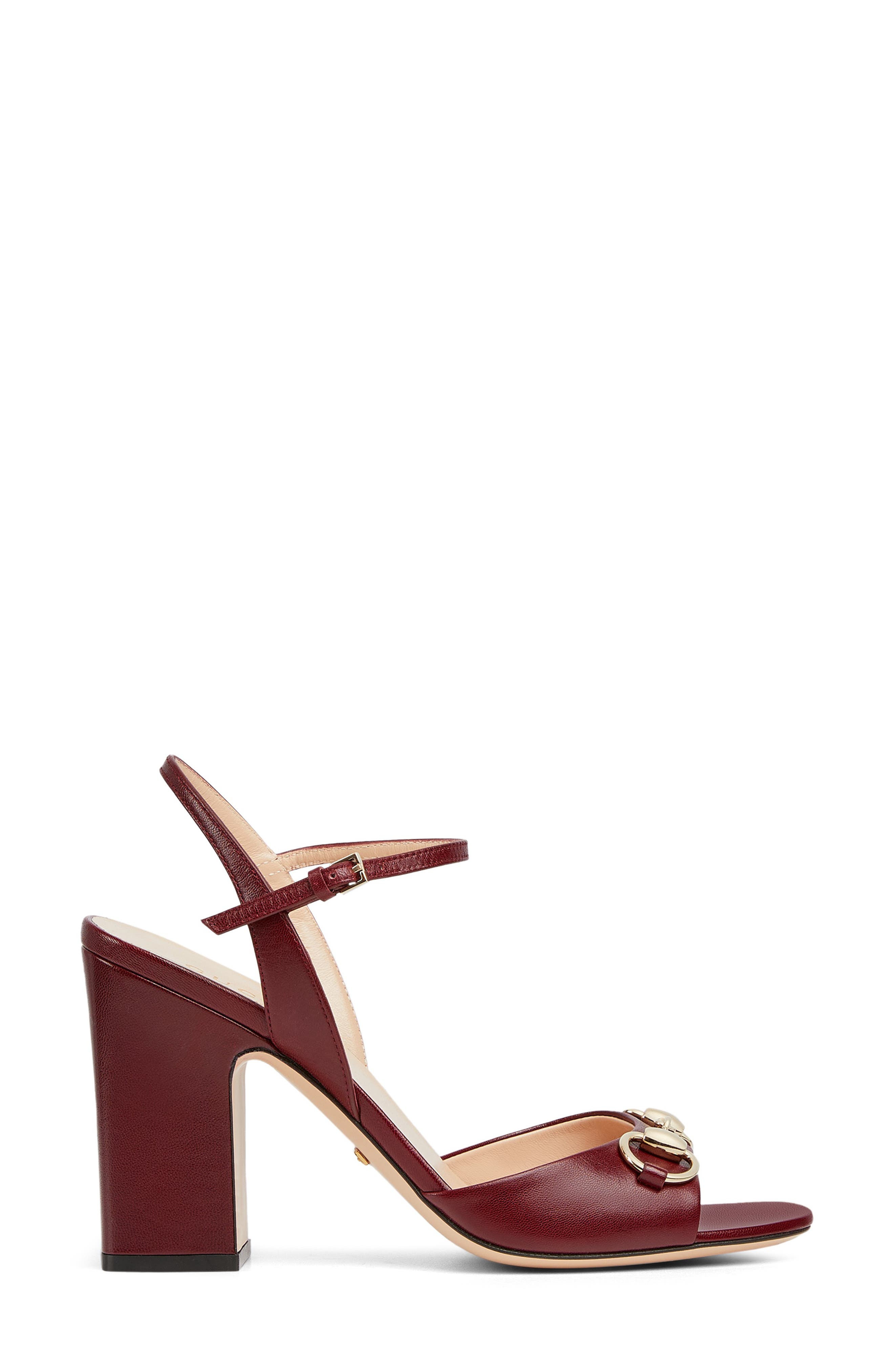 Gucci Lady Horsebit Sandal, Alternate, color, Lacquer