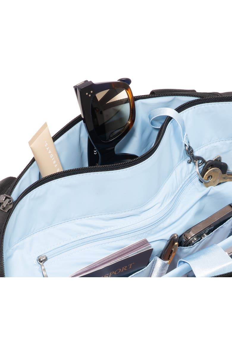 BAGGALLINI Set Wave Tote Bag, Alternate, color, Black Wave Puff