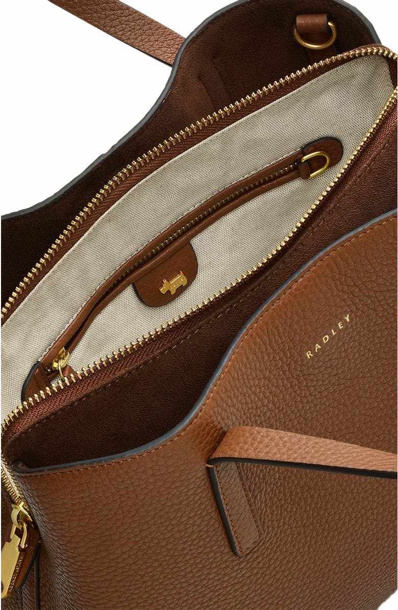 Radley Dukes Place Medium Ziptop Satchel Bag, Alternate, color, Saddle