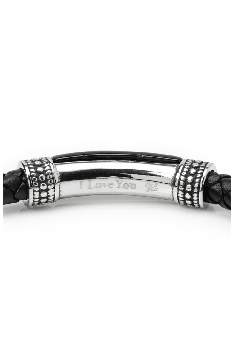 Men's Onyx I Love You Bracelet, Alternate, color, BLACK