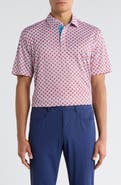 Swannies Waylon Stars & Stripes Print Performance Golf Polo