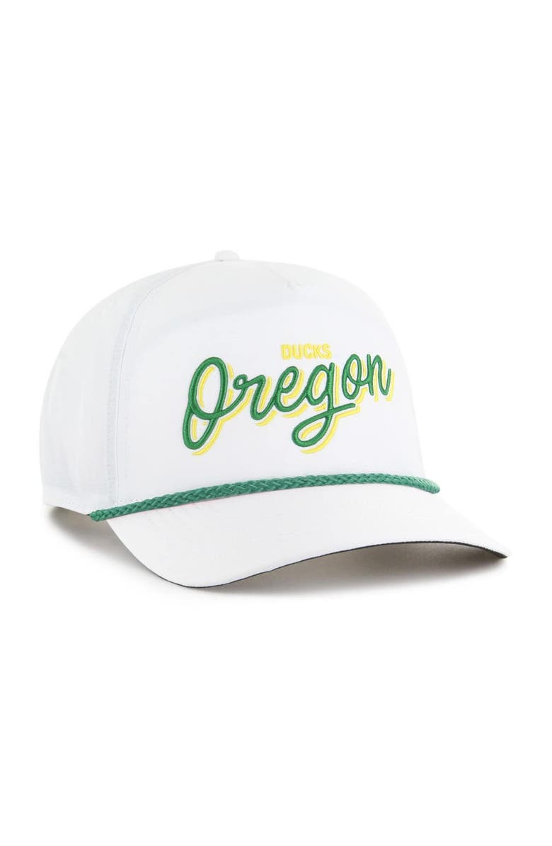 '47 Men's '47 White Oregon Ducks Fairway Hitch Adjustable Hat, Alternate, color,