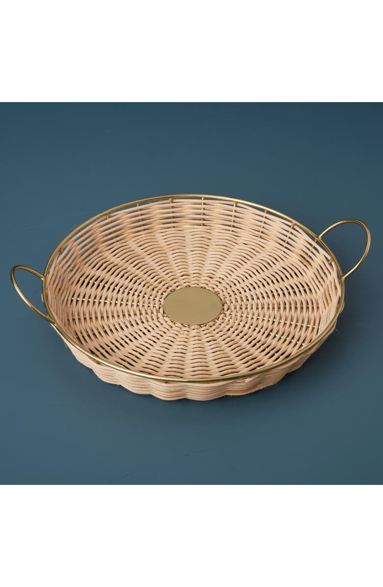 Be Home Rowan Round Tray, Alternate, color, Natural