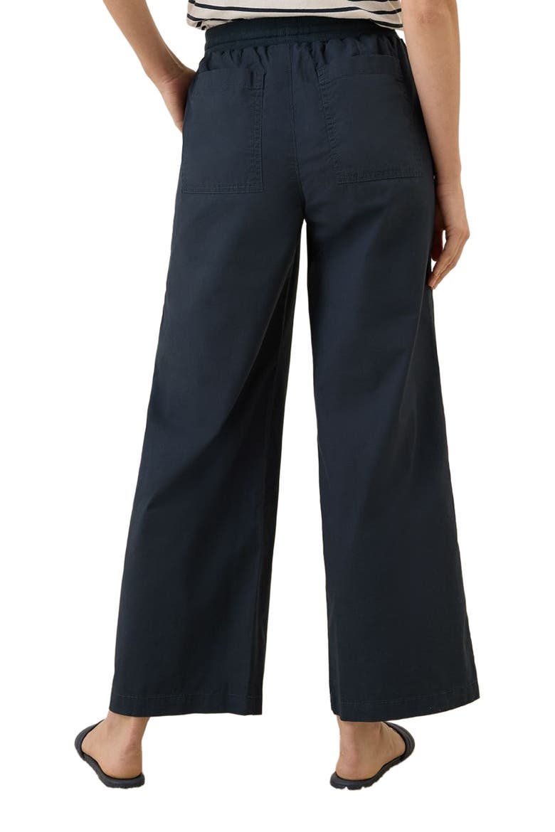 Organic Cotton Monterey Poplin Wide Leg, Alternate, color, Midnight Blue