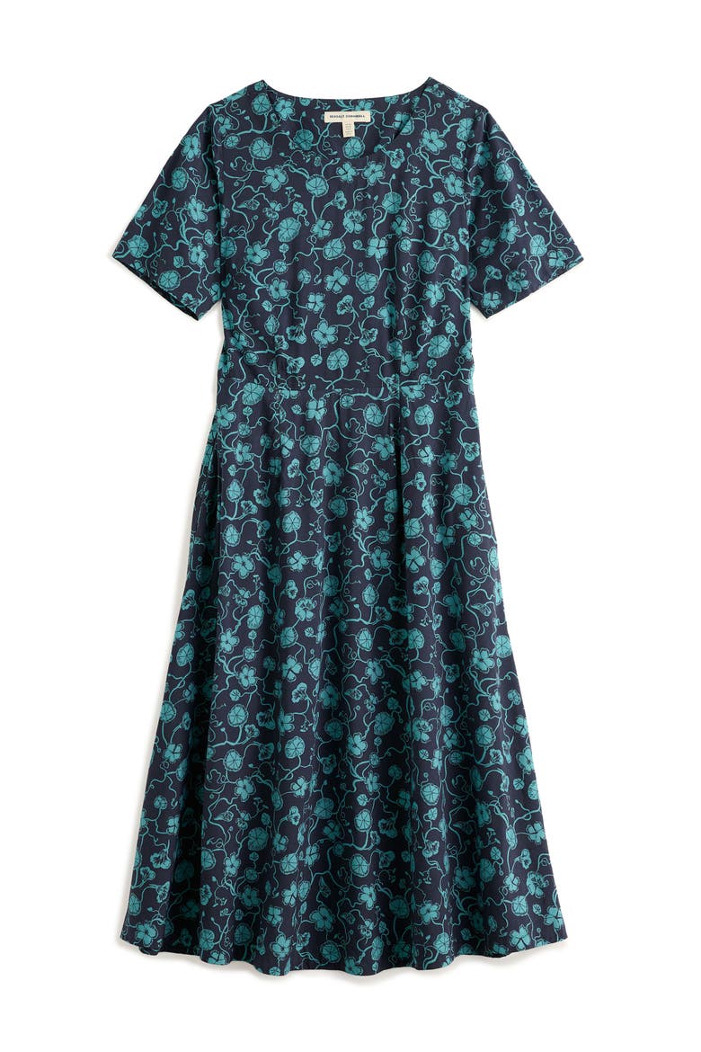 Tilly Midi Dress, Alternate, color, NASTURTIUM PRESS EUCALYPTUS