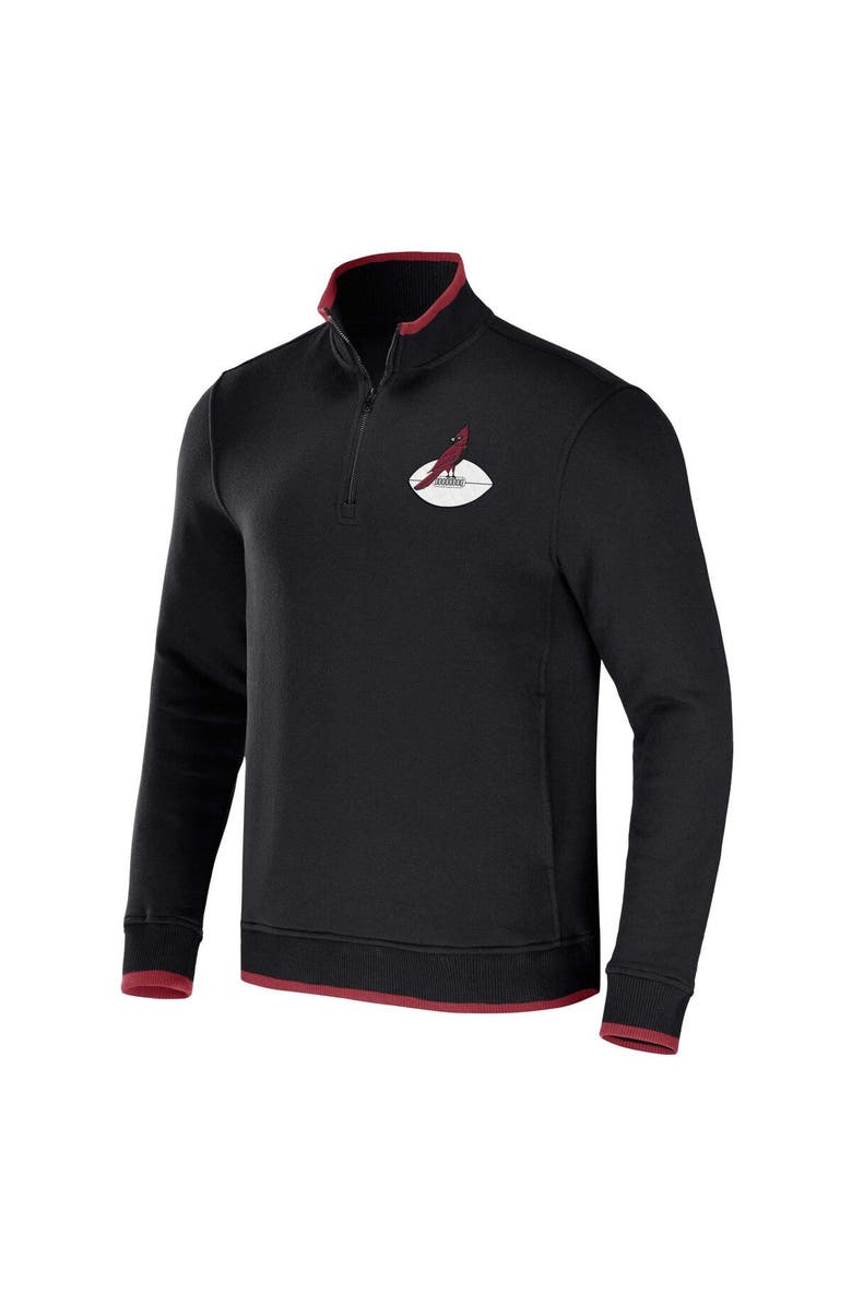 NFL X DARIUS RUCKER Men's NFL x Darius Rucker Collection by Fanatics Black Arizona Cardinals Logo Quarter-Zip Top, Alternate, color, Black