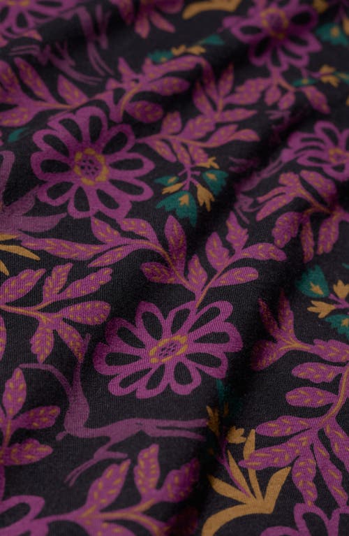Seasalt Cornwall Grass Kelp Mock Neck Stretch Organic Cotton Tunic In Purple