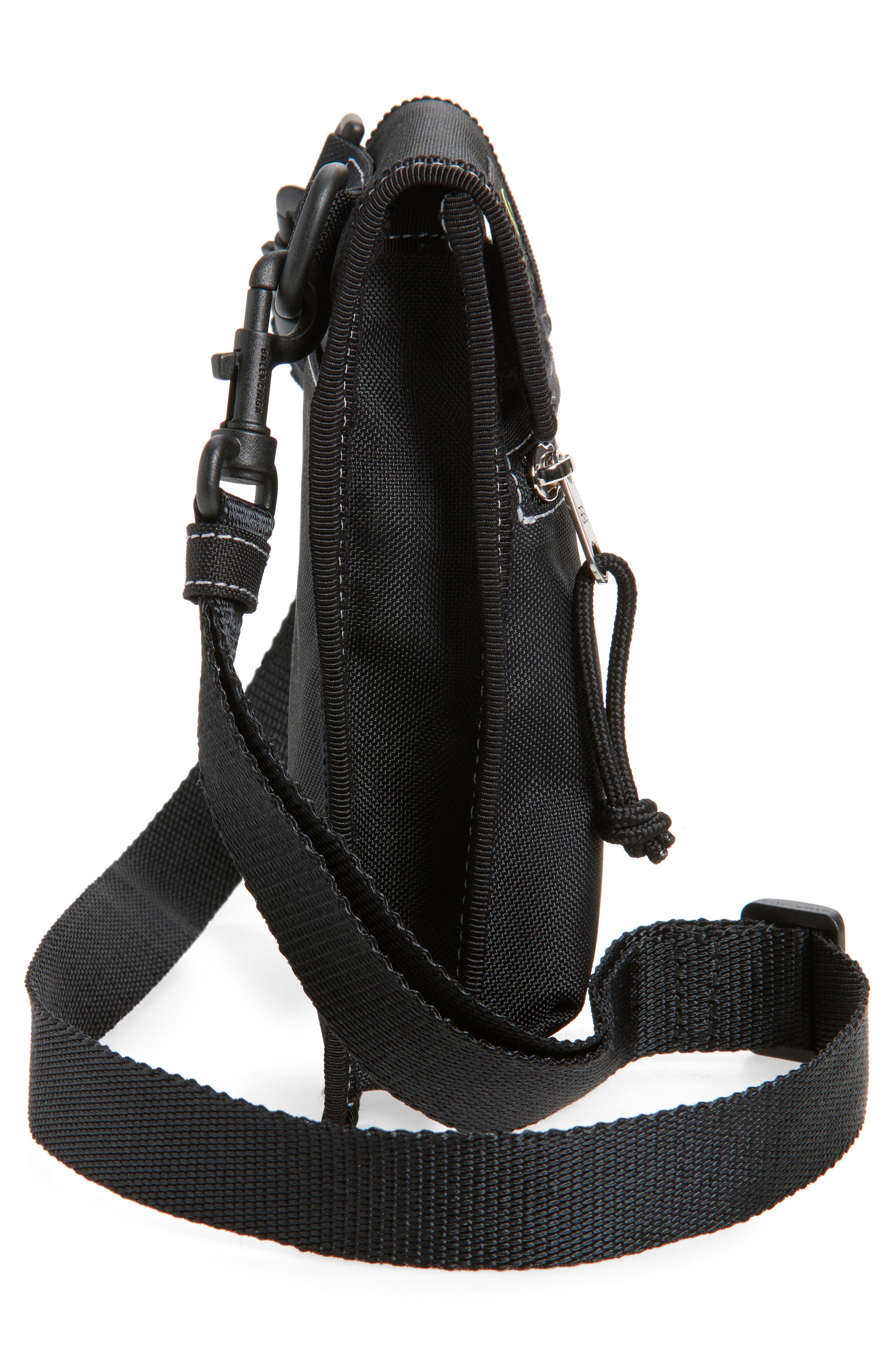 Balenciaga Explorer Crossbody Pouch, Alternate, color, 1078 Black/ Yellow/ White