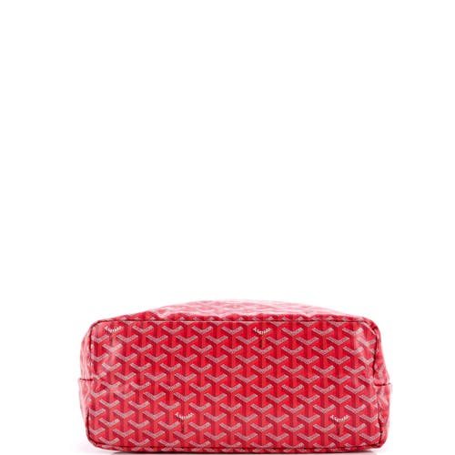 Pre-owned Goyard Goyard Saint Louis Reversible Tote Coated Canvas And Printed Canvas Pm In Pink