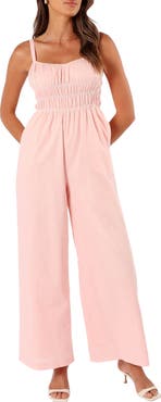 Petal & Pup Williams Wide Leg Cotton & Linen Jumpsuit