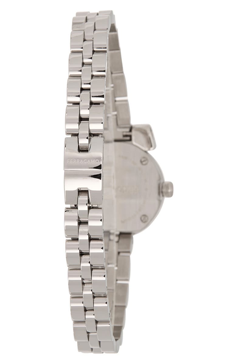 FERRAGAMO Gancini Bracelet Watch, 22mm, Alternate, color, Stainless Steel