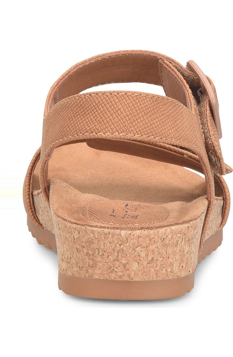 EUROSOFT Glinda Cork Wedge Sandal, Alternate, color, Cognac