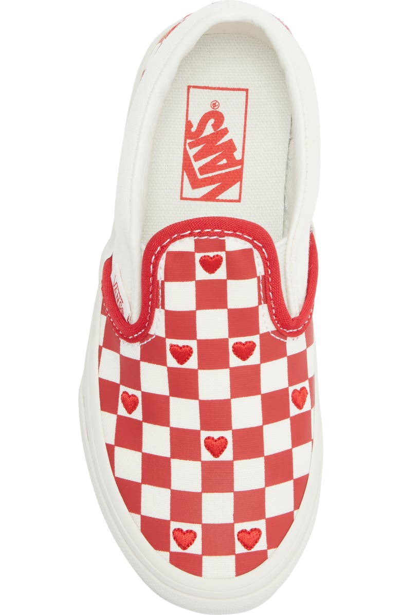 Vans Kids' Classic Slip-On Sneaker, Alternate, color, Valentines Red/True White
