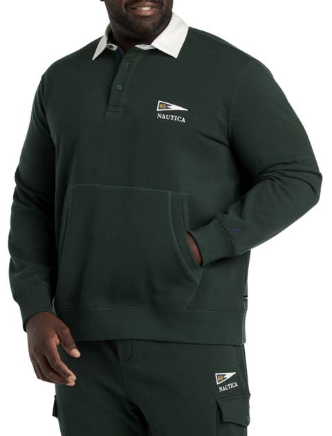 Big & Tall Pouch Pocket Polo Sweatshirt