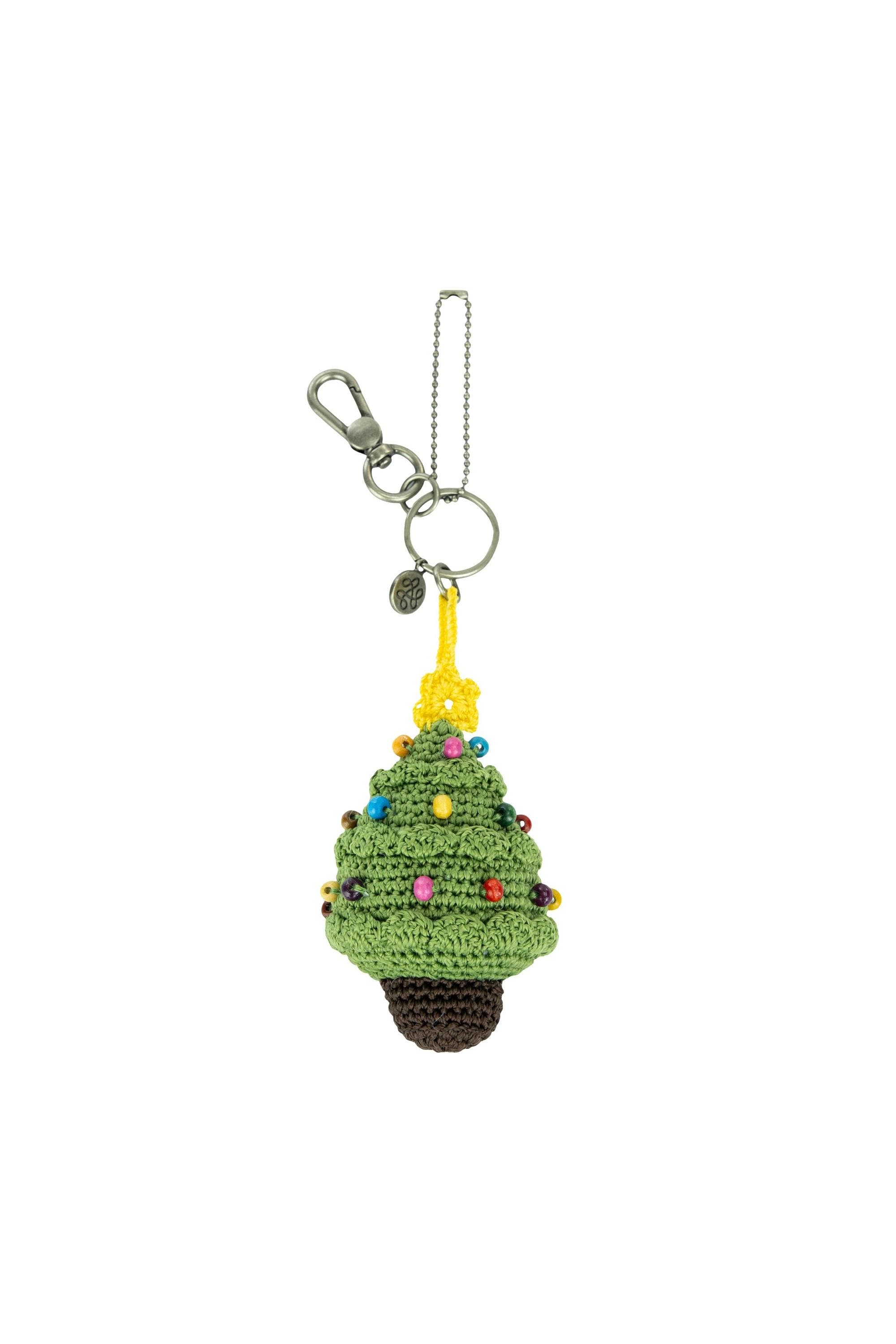 The Sak Yarnicharmz Hand Crochet Dangle - Christmas Tree, Alternate, color, 