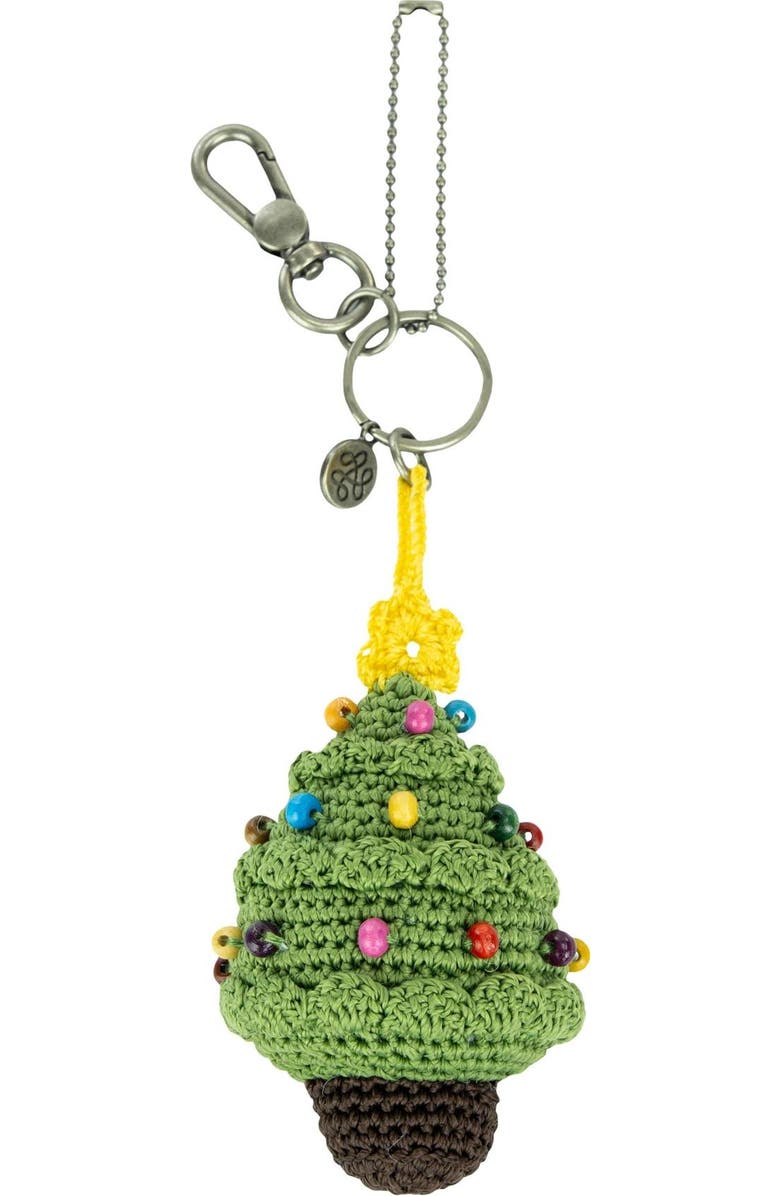 The Sak Yarnicharmz Hand Crochet Dangle - Christmas Tree, Alternate, color,