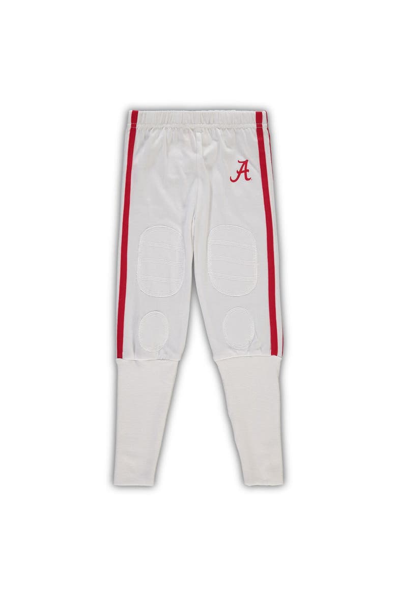 Preschool Wes & Willy Crimson Alabama Crimson Tide Football V-Neck T-Shirt and Pants Sleep Set, Alternate, color, Crimson