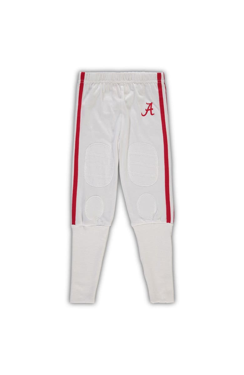 Wes & Willy Preschool Wes & Willy Crimson Alabama Crimson Tide Football V-Neck T-Shirt and Pants Sleep Set, Alternate, color, Crimson