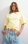 Topshop Drawcord Detail Crop Top