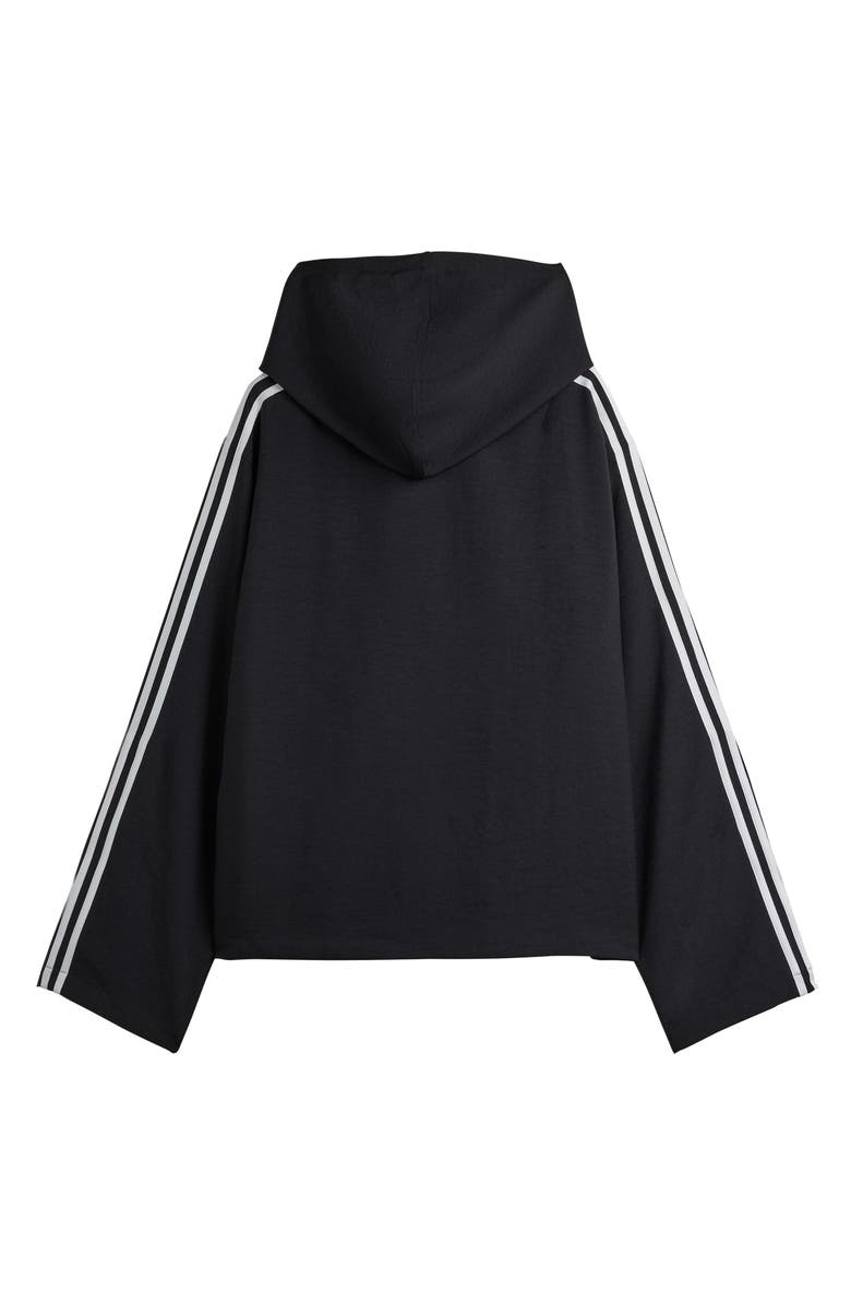 adidas Y-3 3-Stripes Hooded Track Jacket, Alternate, color, Black