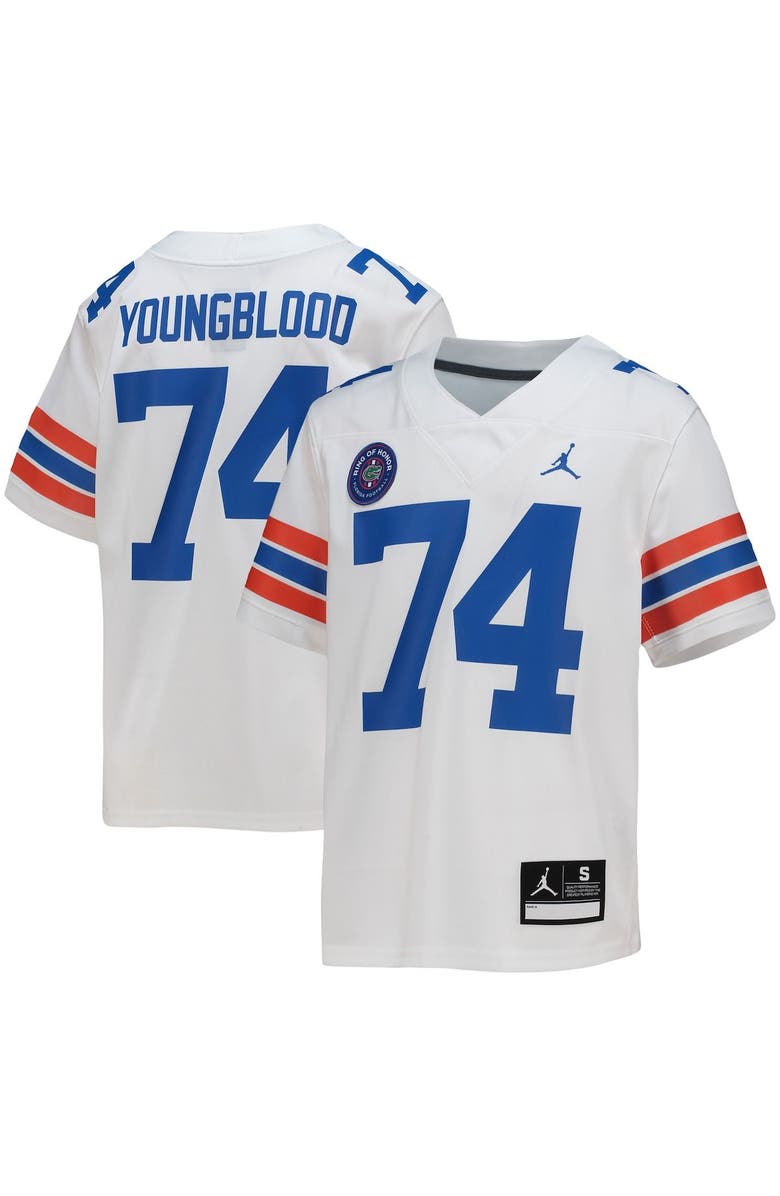 Jordan Brand Youth Jordan Brand Jack Youngblood White Florida Gators Alumni Jersey, Main, color, 