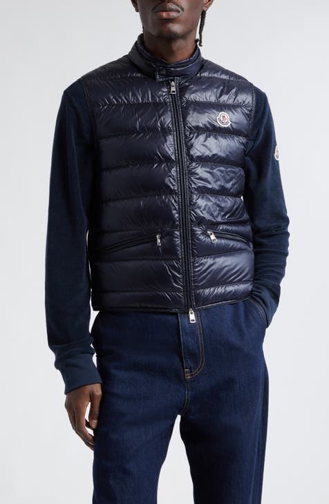 Blue fashion moncler gilet mens