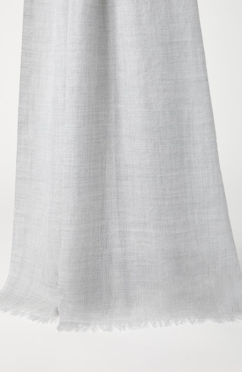 Brunello Cucinelli Cashmere And Silk Scarf In White