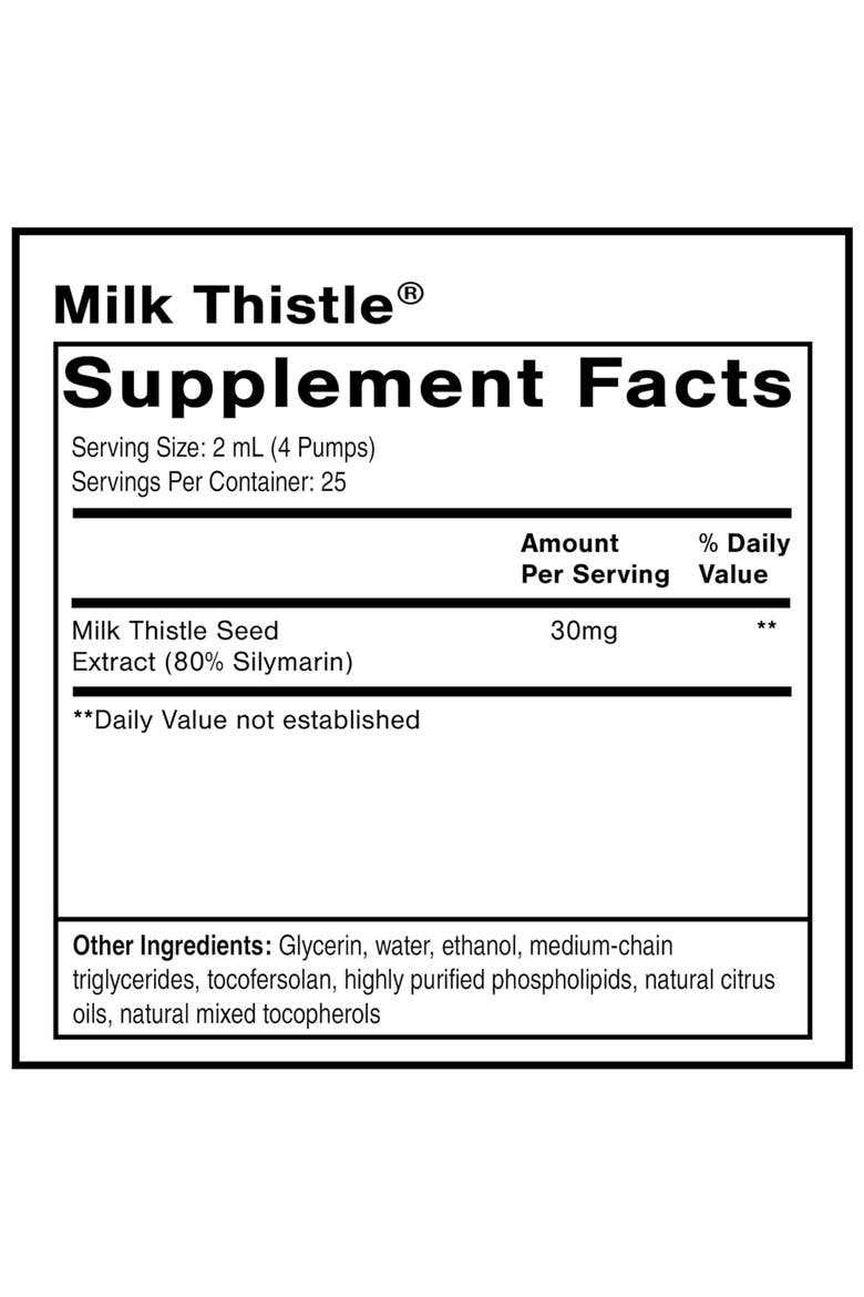 Nanoemulsified Milk Thistle Silymarin Liquid Supplement, Alternate, color, None