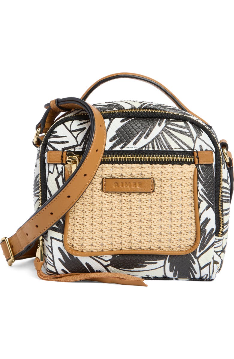 AIMEE Haven Top Handle Crossbody Bag, Main, color, Raffia Canyon