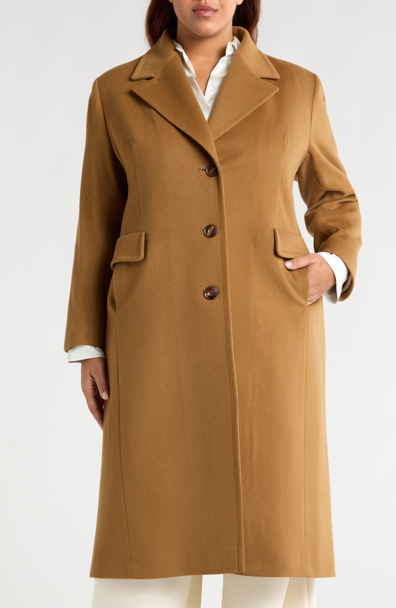 Fleurette Holland Longline Wool Coat, Alternate, color, Vicuna