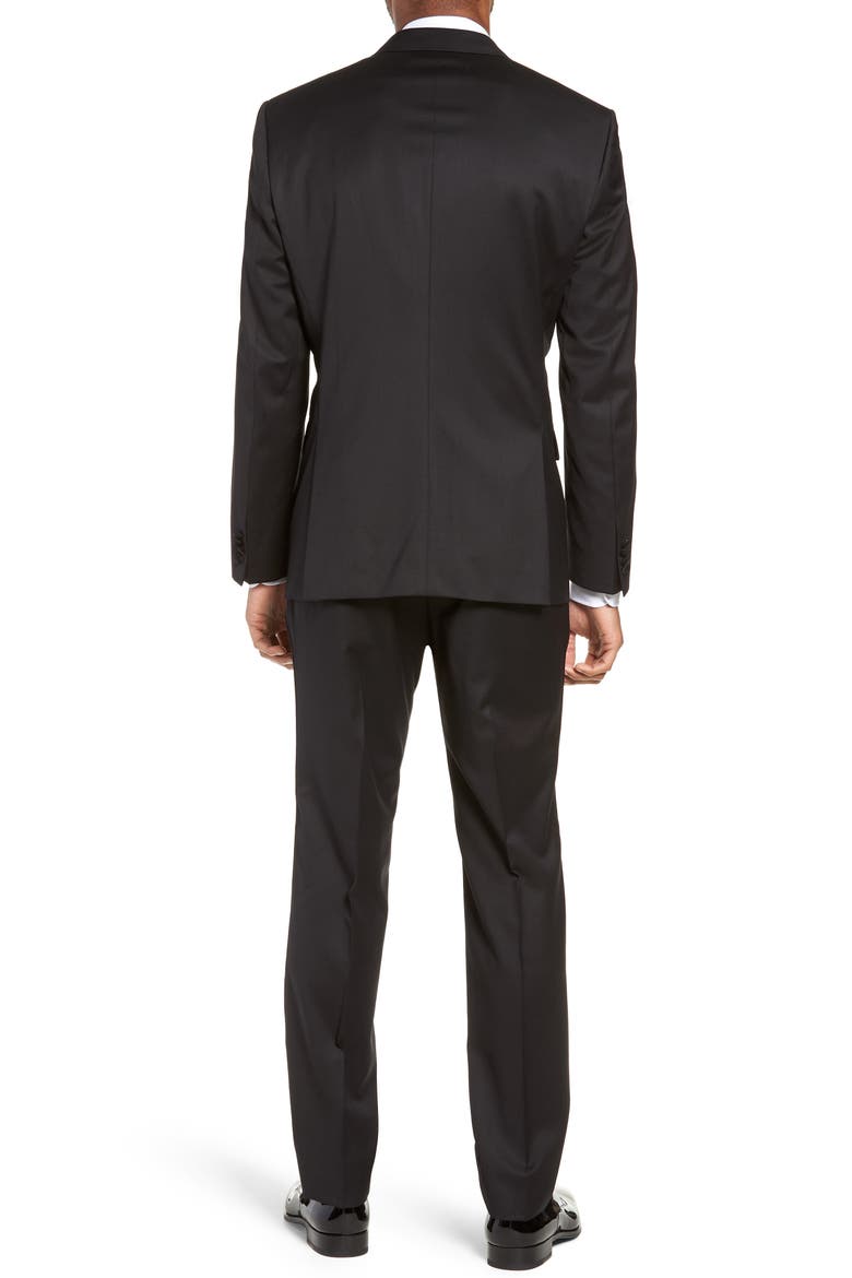 Halven/Gentry Slim Fit Wool Tuxedo, Alternate, color, BLACK
