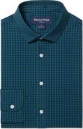 Mizzen+Main Leeward Trim Fit No Tuck Gingham Performance Button-Up Shirt