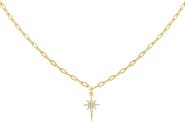 Adina's Jewels Starburst Pendant Necklace