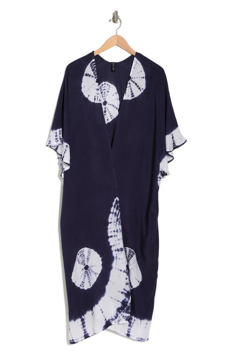 BOHO ME Tie Dye Ruana, Alternate, color, Navy