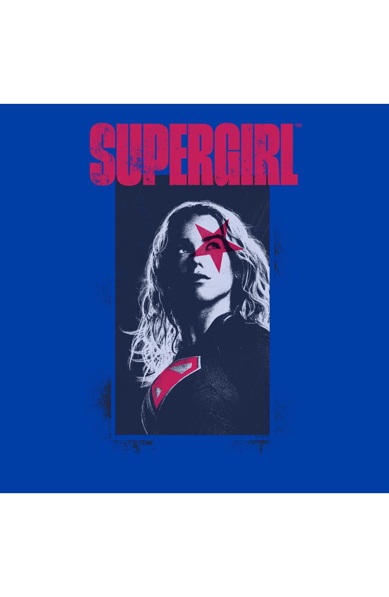 Supergirl Men's Supergirl Kara Star Poster Graphic T-Shirt, Alternate, color, Royal Blue