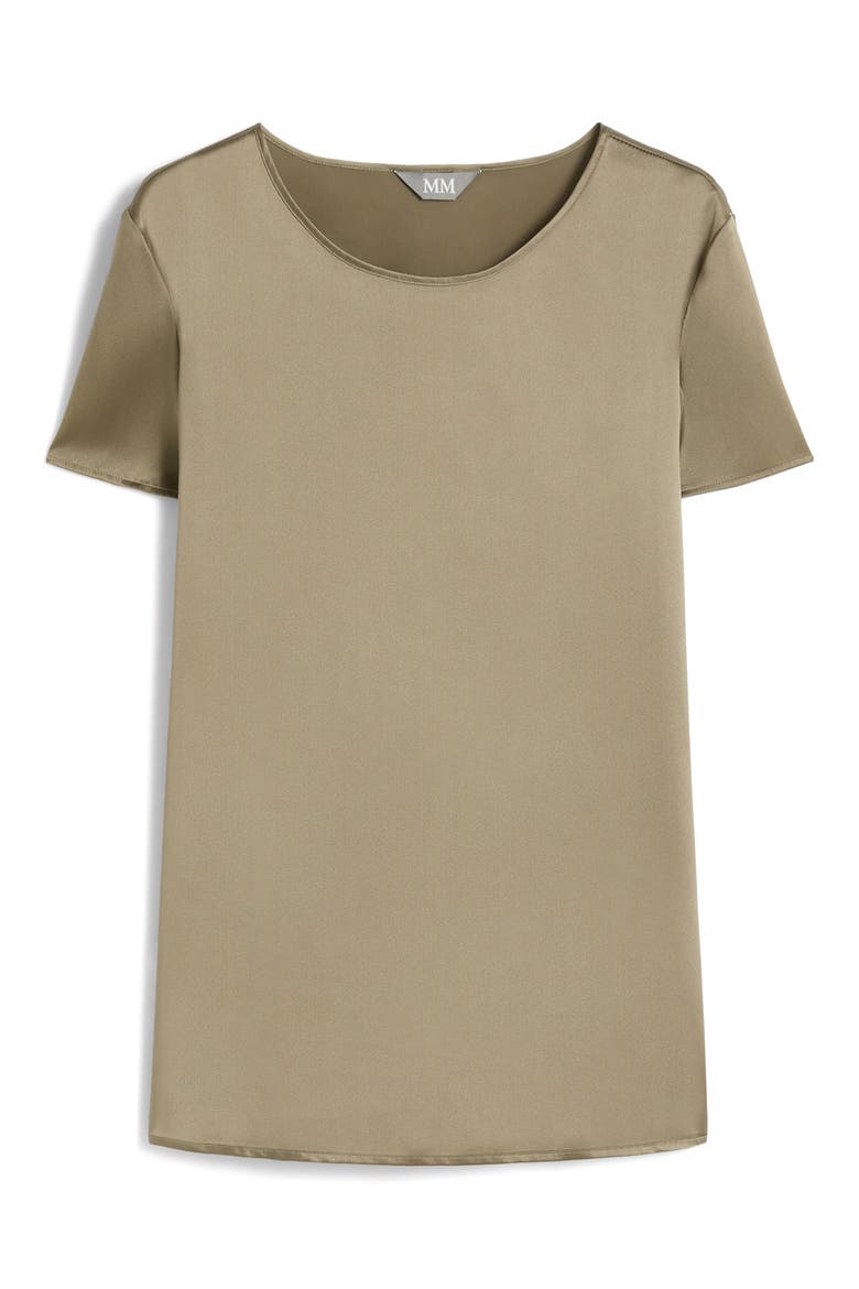 Cortona Stretch Silk Top, Alternate, color, HORN GREY GREEN