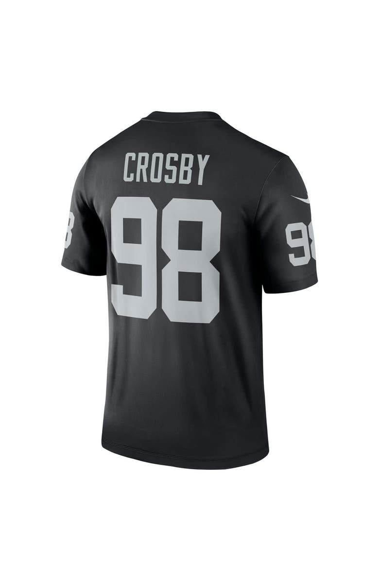 Nike Men's Nike Maxx Crosby Black Las Vegas Raiders Team Legend Jersey, Alternate, color, Black