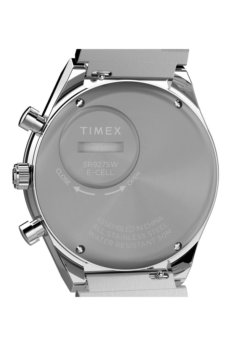 Q Timex Chronograph Bracelet Watch, 40mm, Alternate, color, STAINLESS STEEL