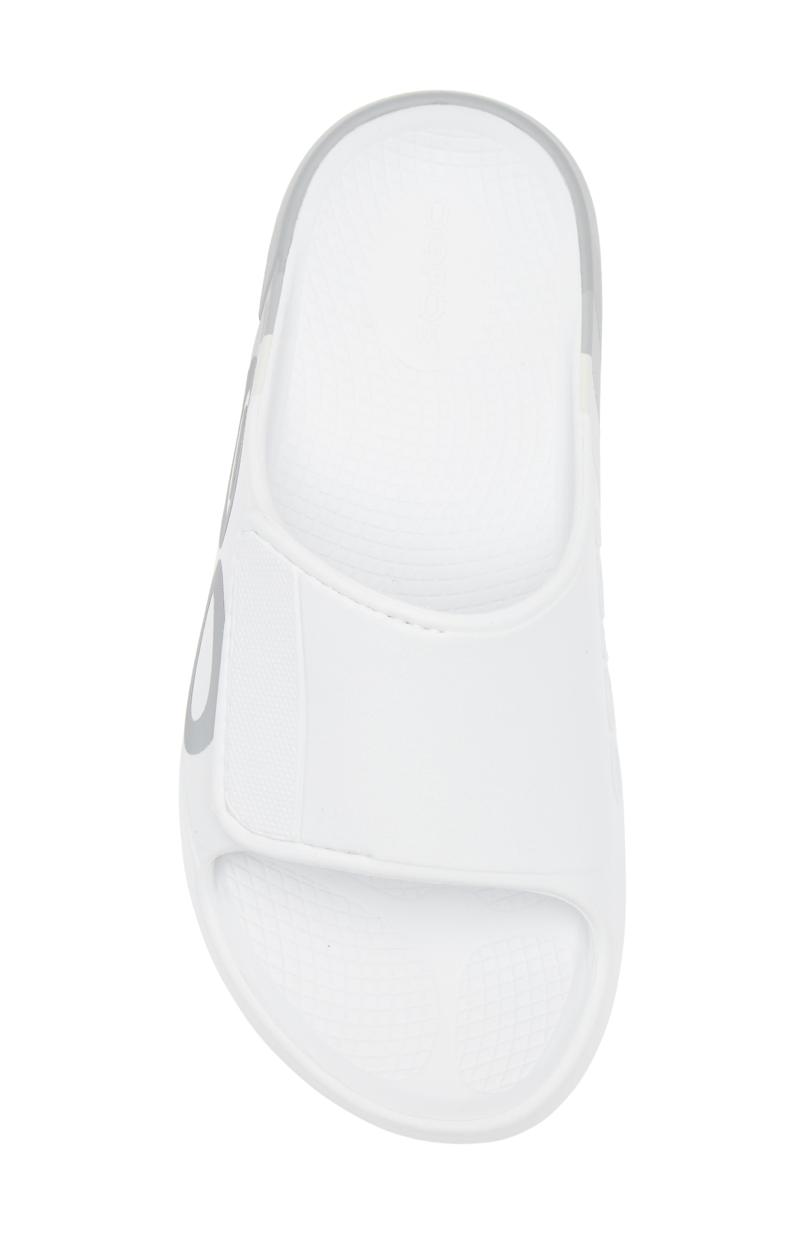 Oofos OOahh Sport Flex Limited Slide Sandal, Alternate, color, Smoke Rally