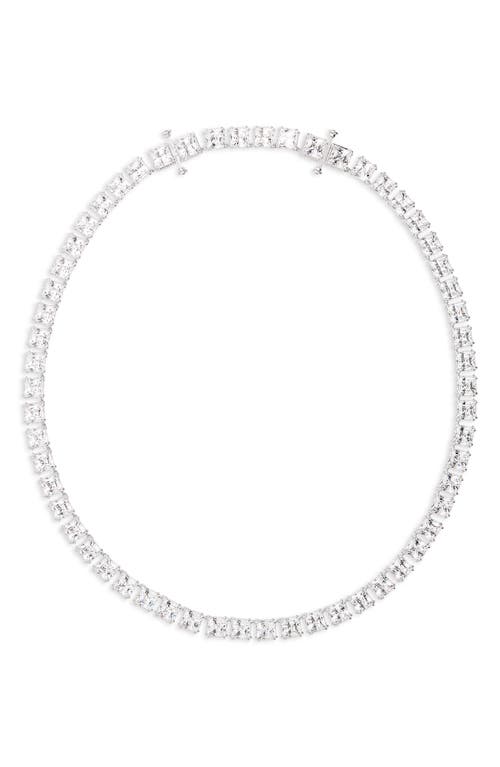 Swarovski Matrix Swarokski Crystal Collar Necklace In Silver